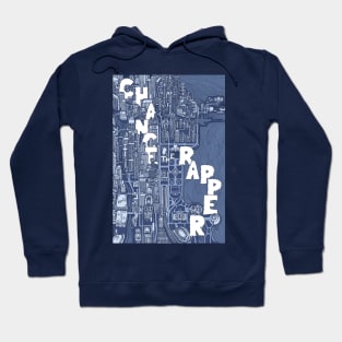 Chance the Rapper Chicago Map (Front) Hoodie